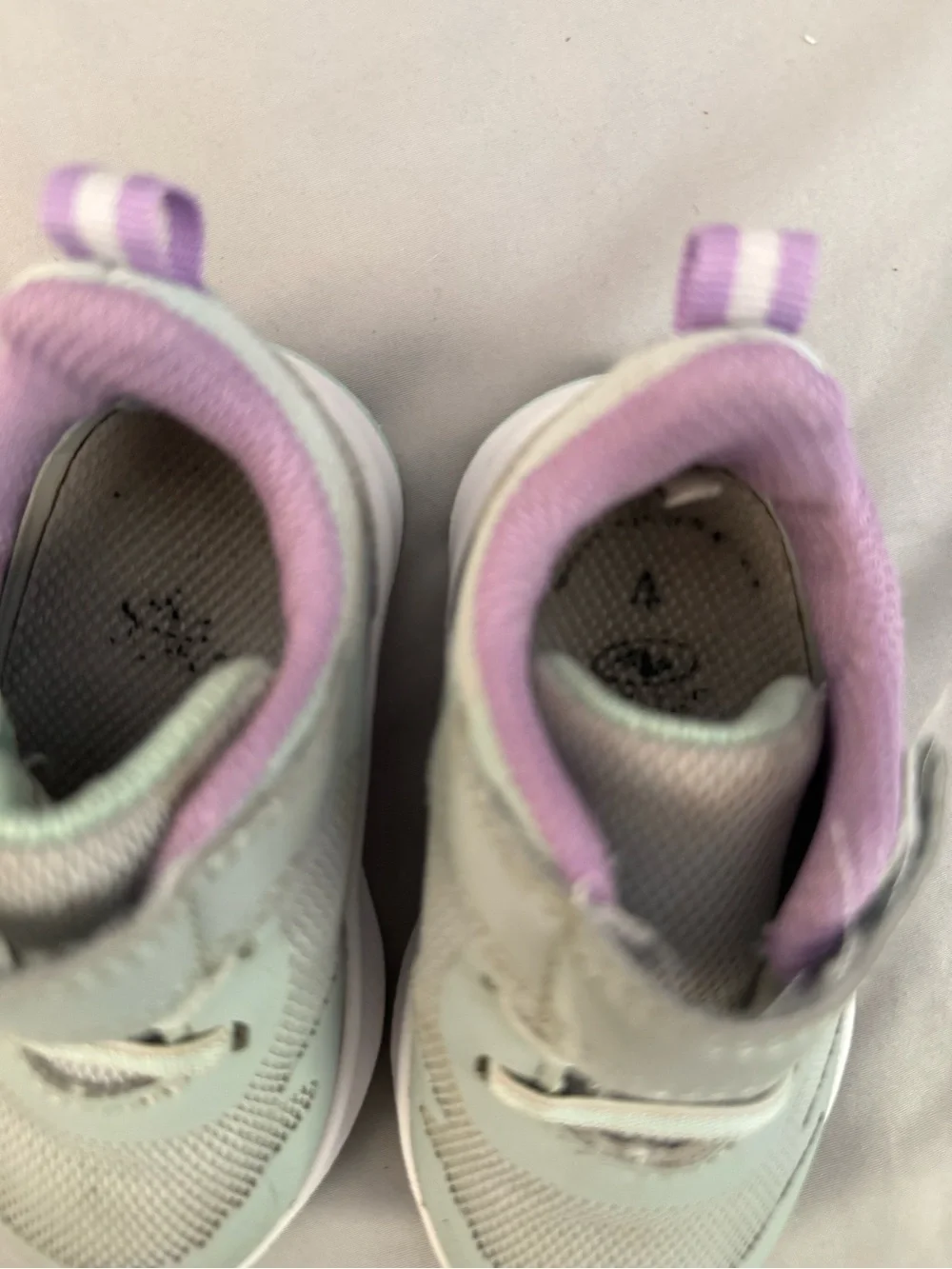 2 Pair Toddler Sneakers-Nike and Athletic Works - Velcro Strap size 4